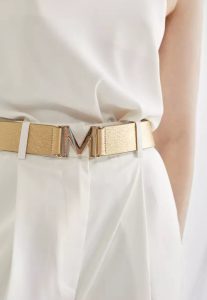 Cinturón elástico M dorado LC by MAITE