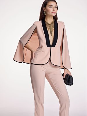 Pantalón semientallado rosa ALBA CONDE