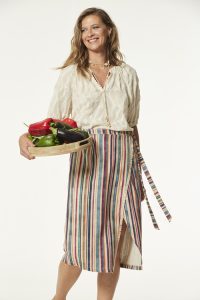Falda Baku lino rustico OKY COKY - Imagen 2