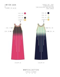 Vestido cuello halter WNT Collection