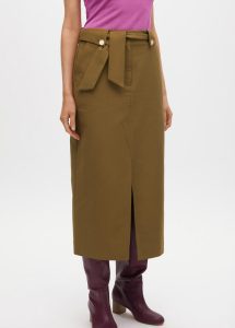 Falda lazo kaki LOLA CASADEMUNT