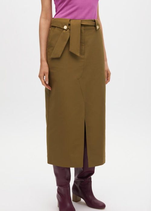 Falda lazo kaki LOLA CASADEMUNT