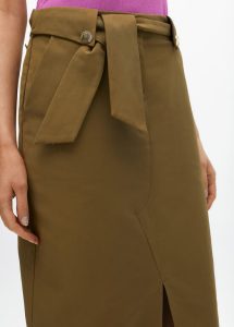Falda lazo kaki LOLA CASADEMUNT
