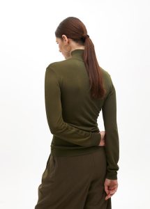 Jersey cuello alto kaki LOLA CASADEMUNT - Imagen 5