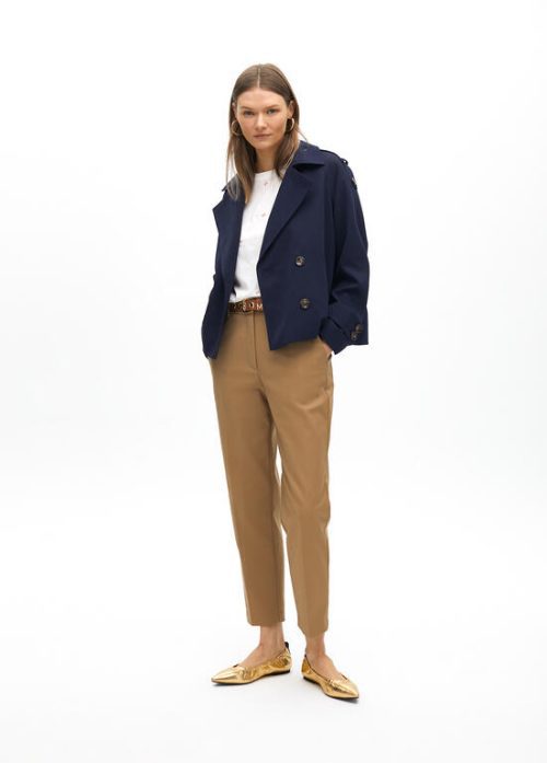 Pantalón chino con goma logotipada en strass LOLA CASADEMUNT