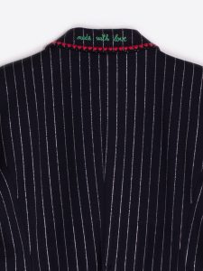 Chaqueta bordada amrino raya plata VILAGALLO