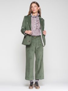 Chaqueta Heather Emb pana verde caza VILAGALLO