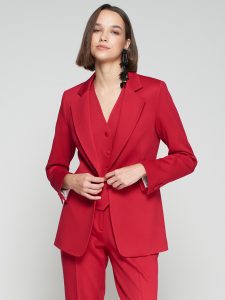 Chaqueta Rock rojo estructura VILAGALLO
