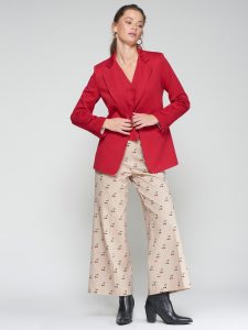 Chaqueta Rock rojo estructura VILAGALLO