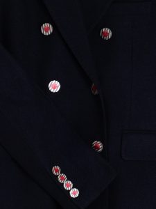 Chaqueta flecos azul marino VILAGALLO
