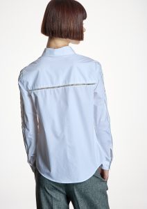 Camisa blanca con manga calada ALBA CONDE