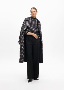 Blusa cuello perkins topos LOLA CASADEMUNT - Imagen 4