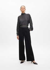 Pantalón recto con goma bicolor contrastes LOLA CASADEMUNT