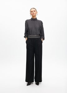 Pantalón recto con goma bicolor contrastes LOLA CASADEMUNT