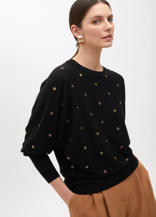 Jersey con eyelets manga caída LOLA CASADEMUNT
