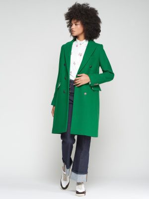Abrigo verde cruzado VILAGALLO