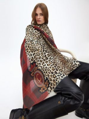 Foular combinado animal print y tartan LOLA CASADEMUNT