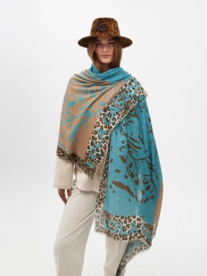 Foular estampado cara tigre doble invertida LOLA CASADEMUNT