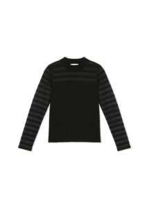 Jersey punto fino franjas transparentes LOLA CASADEMUNT
