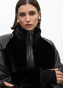 Abrigo combinado plumas pelo LOLA CASADEMUNT