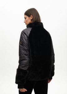 Abrigo combinado plumas pelo LOLA CASADEMUNT