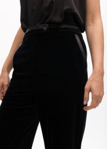 Pantalón recto traje terciopelo LOLA CASADEMUNT