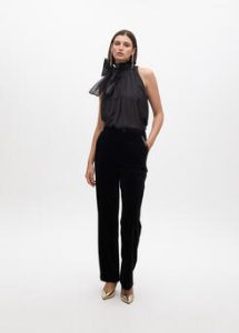 Pantalón recto traje terciopelo LOLA CASADEMUNT - Imagen 3