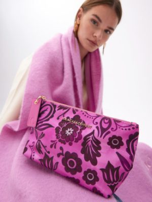 Neceser estampado flores rosa LOLA CASADEMUNT