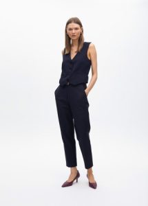 Pantalón chino con goma logotipada en strass LOLA CASADEMUNT