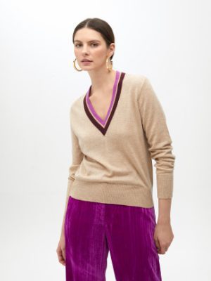 Jersey cuello bicolor LOLA CASADEMUNT