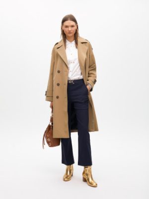 Trench largo sarga doble botonadura LOLA CASADEMUNT