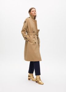 Trench largo sarga doble botonadura LOLA CASADEMUNT - Imagen 5