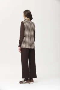Chaleco Moglio Jacquard Punto Bicolor OKY COKY