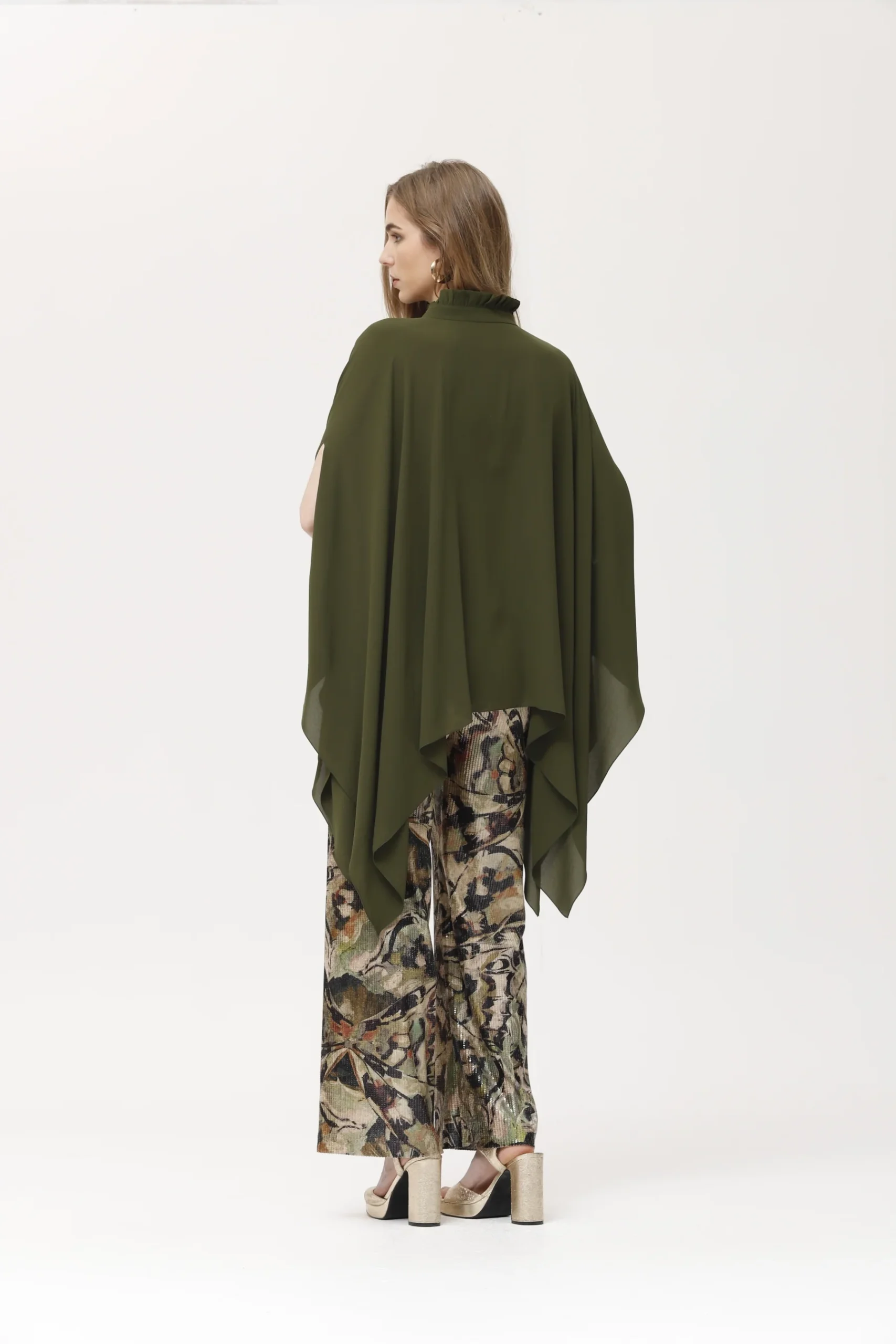 Pantalón Millon terciopelo estampado con lentejuelas
