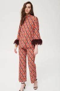 Top Malena Crep Estampado Geometrico OKY COKY