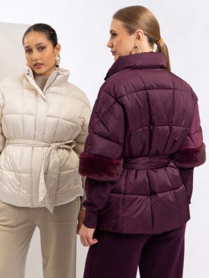 Chaquetón combinado manga al codo CHRISTINA PARIS