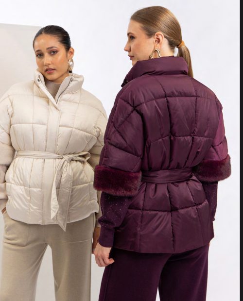 Chaquetón combinado manga al codo CHRISTINA PARIS