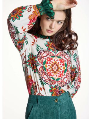 Blusa estampada multicolor ALBA CONDE