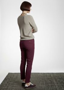 Pantalón granate tiro medio ALBA CONDE