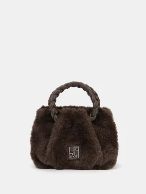 Bolso de mano peluche marrón PEPE MOLL
