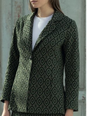 Chaqueta punto estampada HONGO