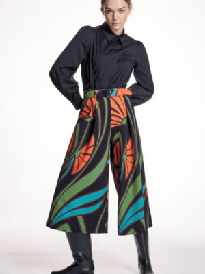 Falda pantalón dibujo multicolor ALBA CONDE