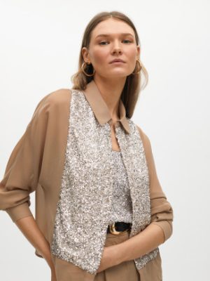 Camisa con lentejuelas LOLA CASADEMUNT