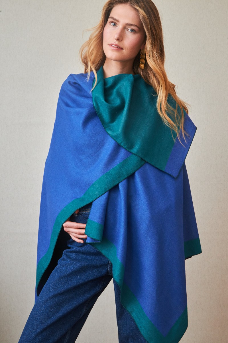 Poncho duo colores LATIDO