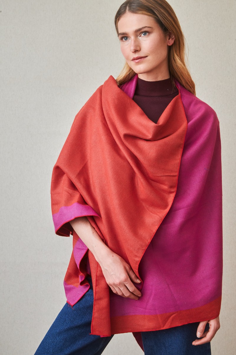 Poncho duo colores LATIDO