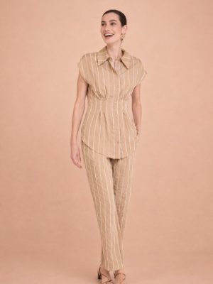 Conjunto de rayas camel LOLA CASADEMUNT