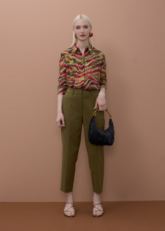 Pantalón cinta logo kaki LOLA CASADEMUNT