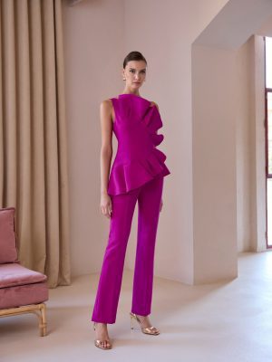 Conjunto Top Abanico con pantalón CARLA RUIZ