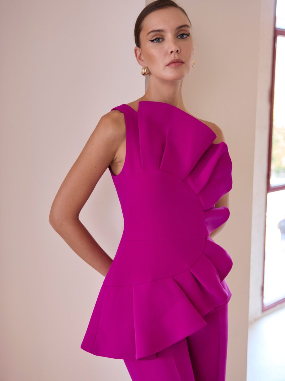 Conjunto Top Abanico con pantalón CARLA RUIZ