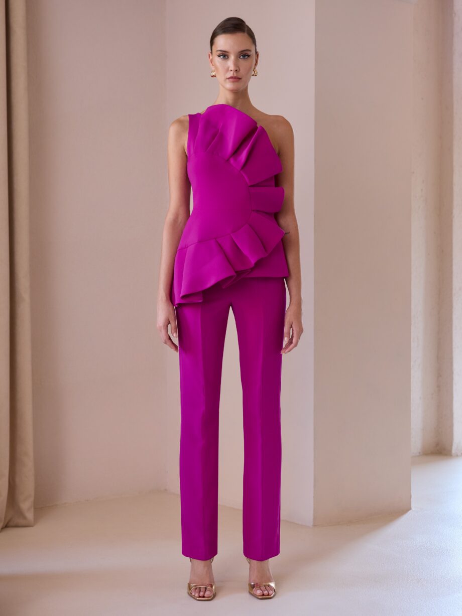 Conjunto Top Abanico con pantalón CARLA RUIZ